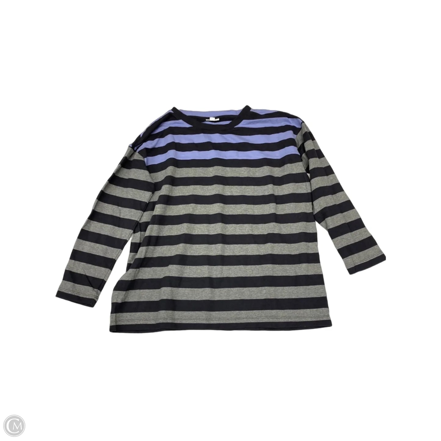 Top Long Sleeve By J. Jill In Striped Pattern, Size: L