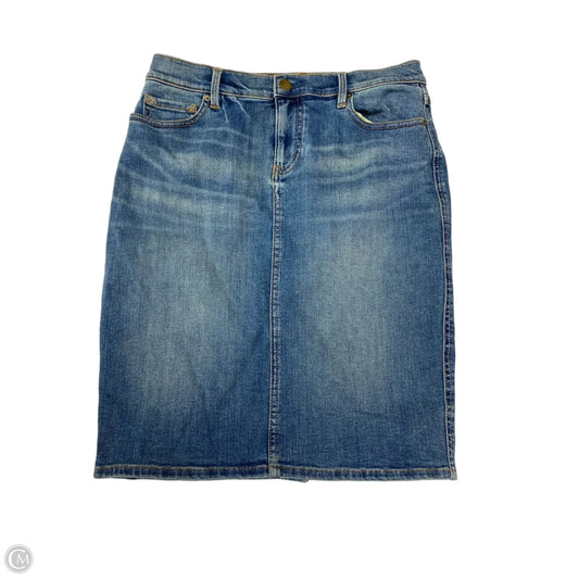 Skirt Mini & Short By Armani Exchange In Blue Denim, Size: 4