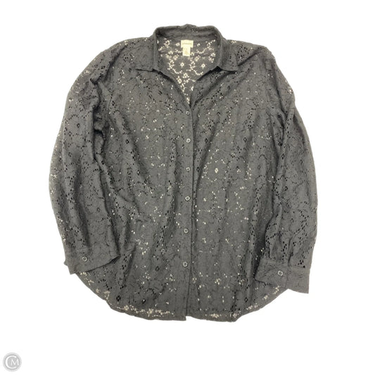 Top Long Sleeve By Chicos In Black, Size: Xl