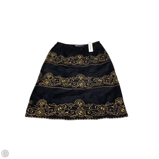Skirt Midi By Clothes Mentor In Black & Tan, Size: 6