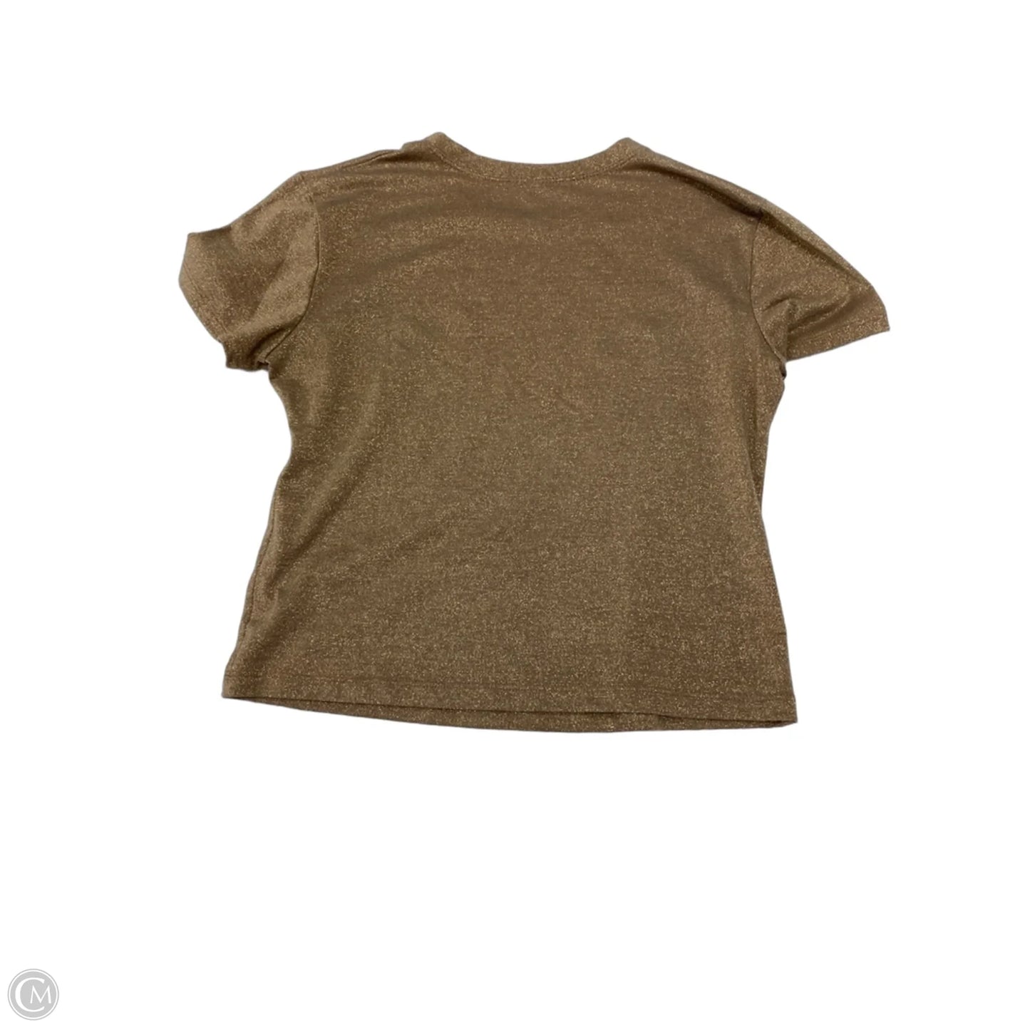 Top Short Sleeve By Clothes Mentor In Brown, Size: Mp