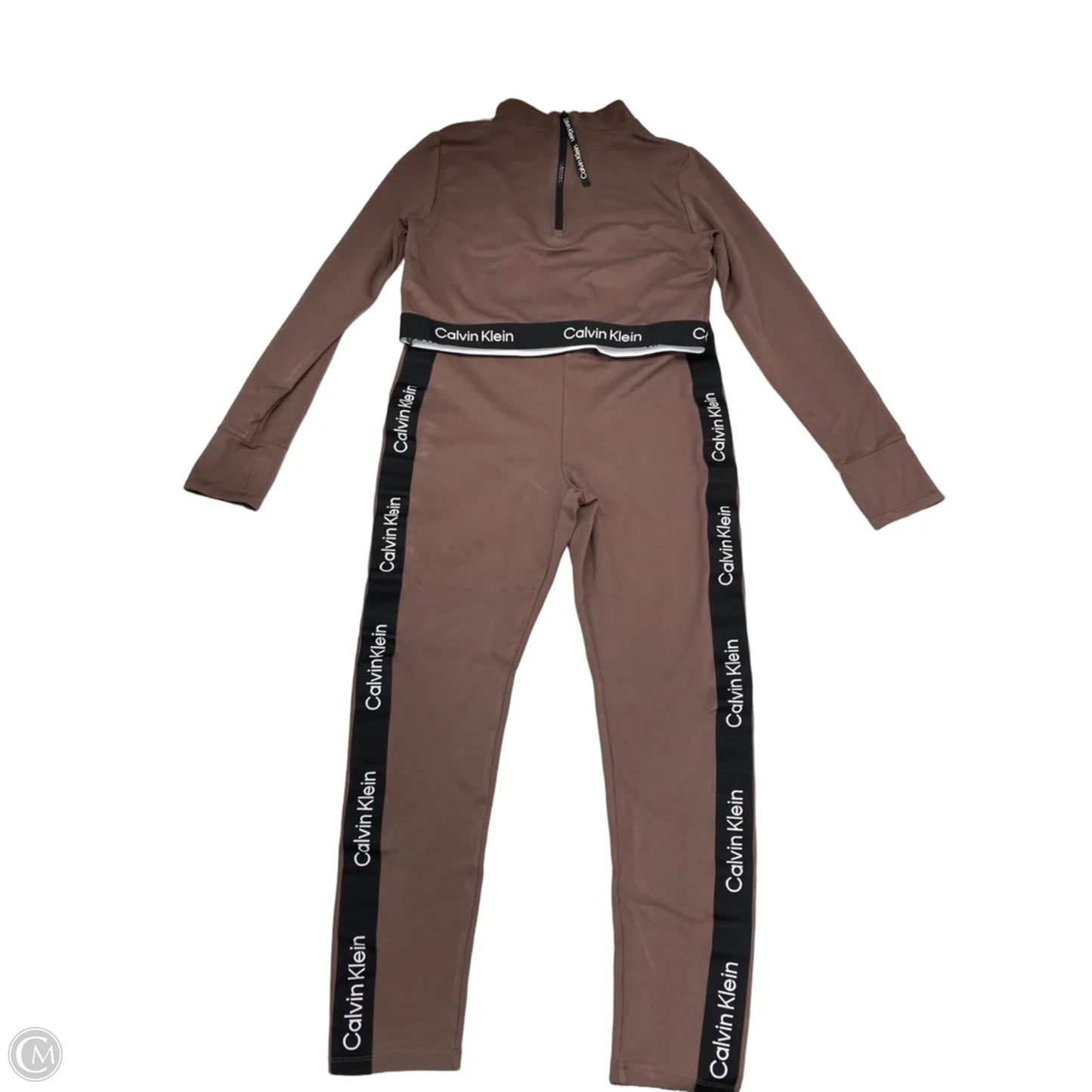 Athletic Pants 2pc By Calvin Klein Performance In Mauve, Size: L