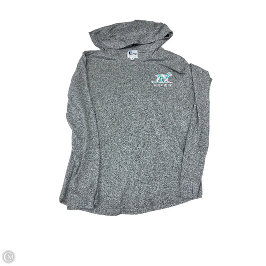 Sweatshirt Hoodie By Clothes Mentor In Grey, Size: M