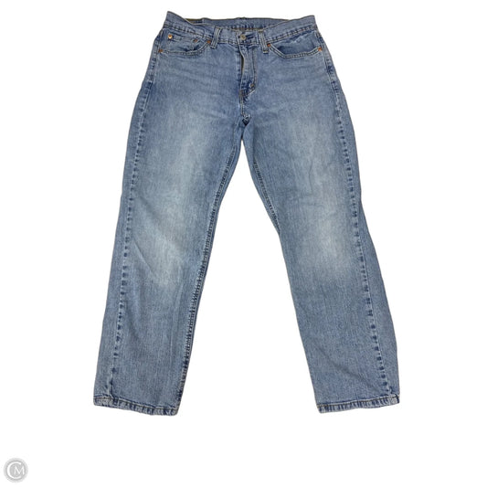 Jeans Straight By Levis In Blue Denim, Size: 16