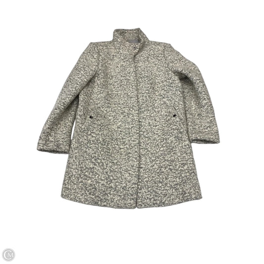 Coat Wool By Loft In Grey & White, Size: Mp