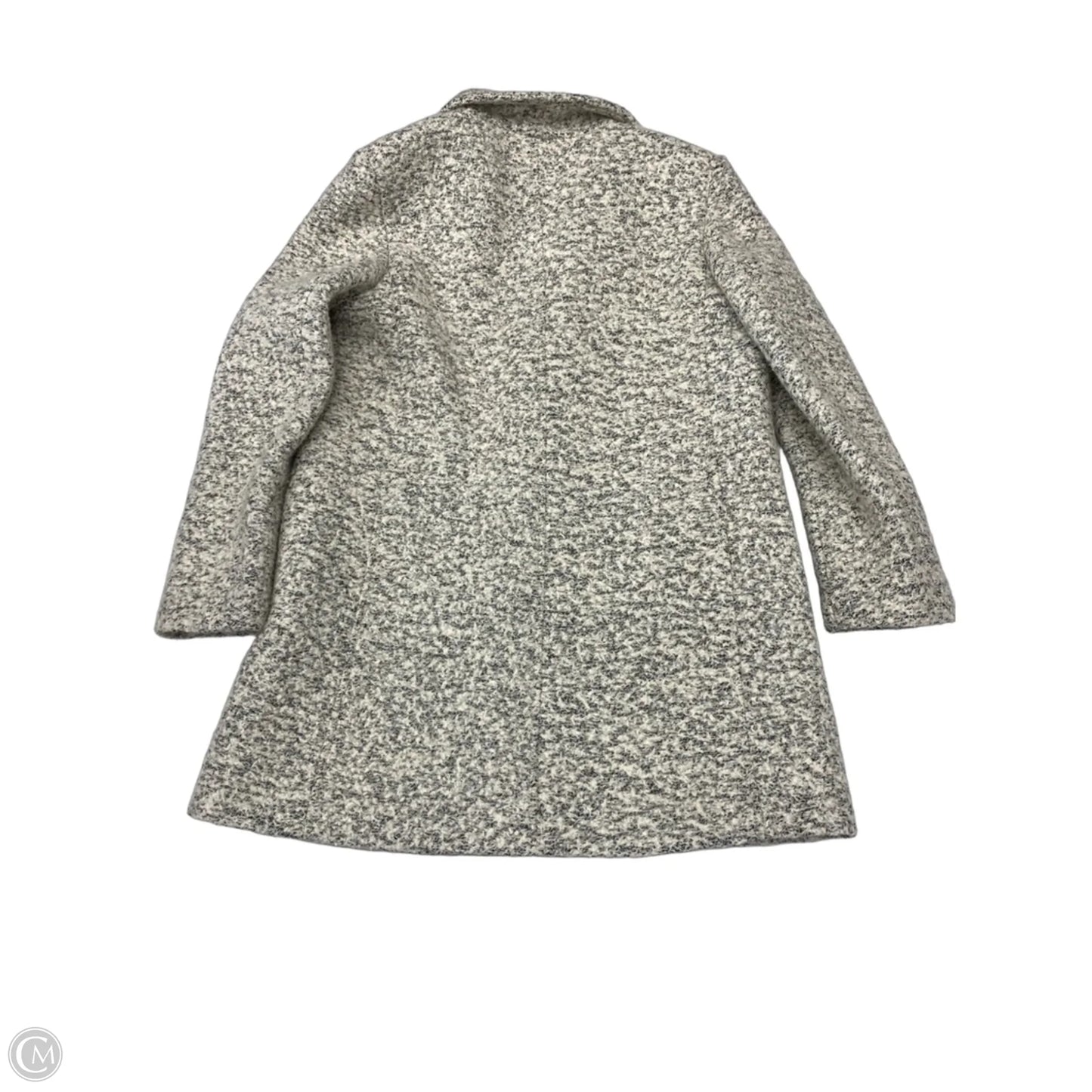 Coat Wool By Loft In Grey & White, Size: Mp
