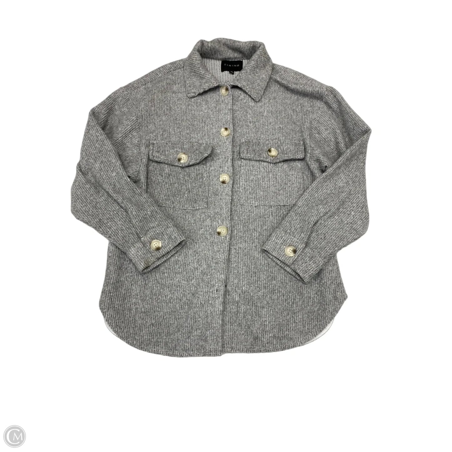Cardigan By Timing In Grey, Size: S
