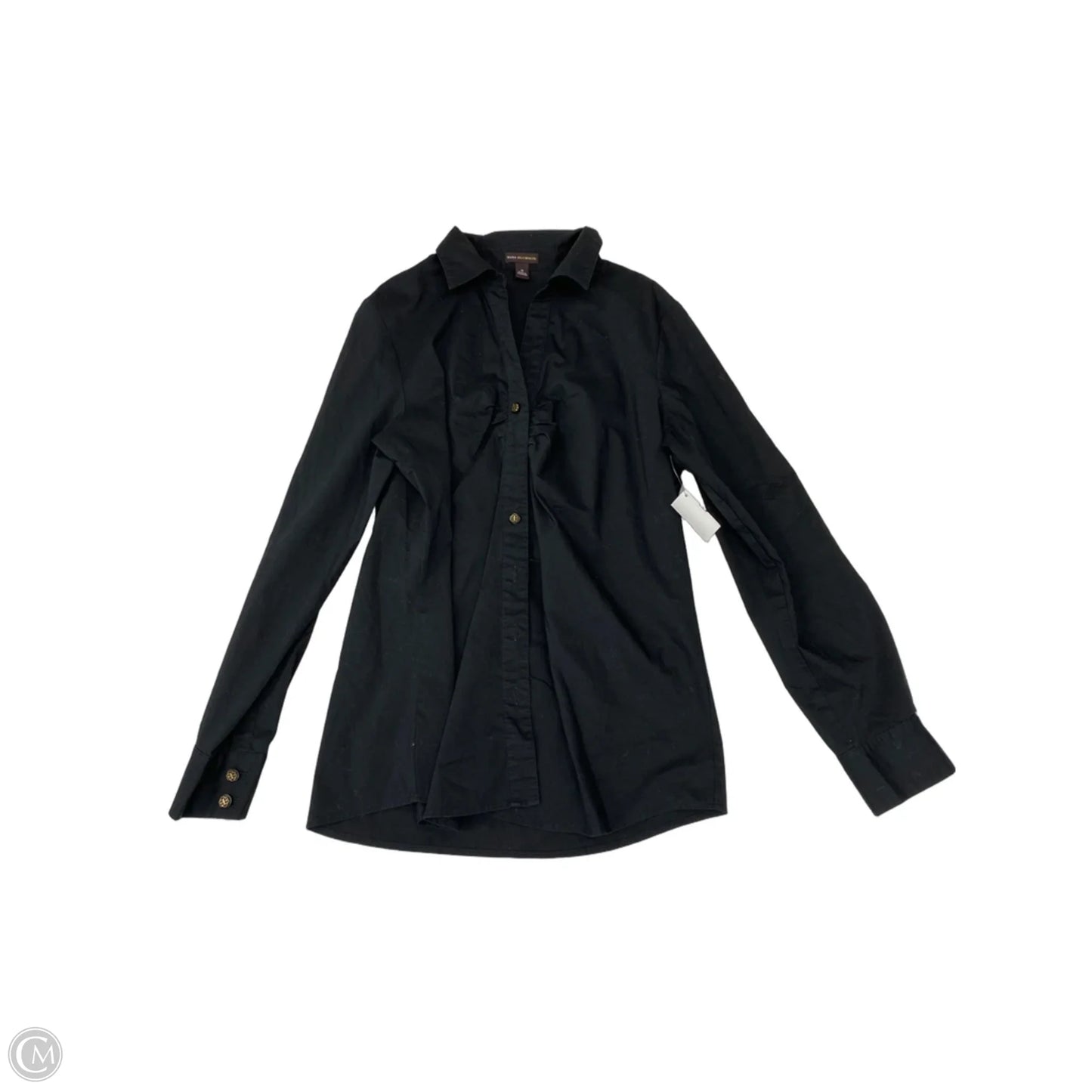 Top Long Sleeve By Dana Buchman In Black, Size: M