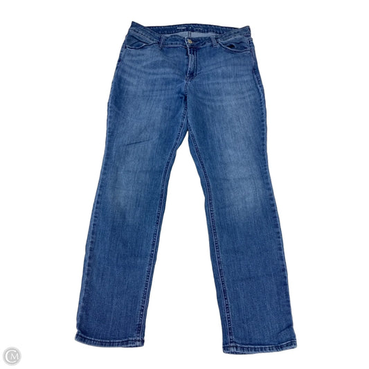 Jeans Straight By Old Navy In Blue Denim, Size: 14p