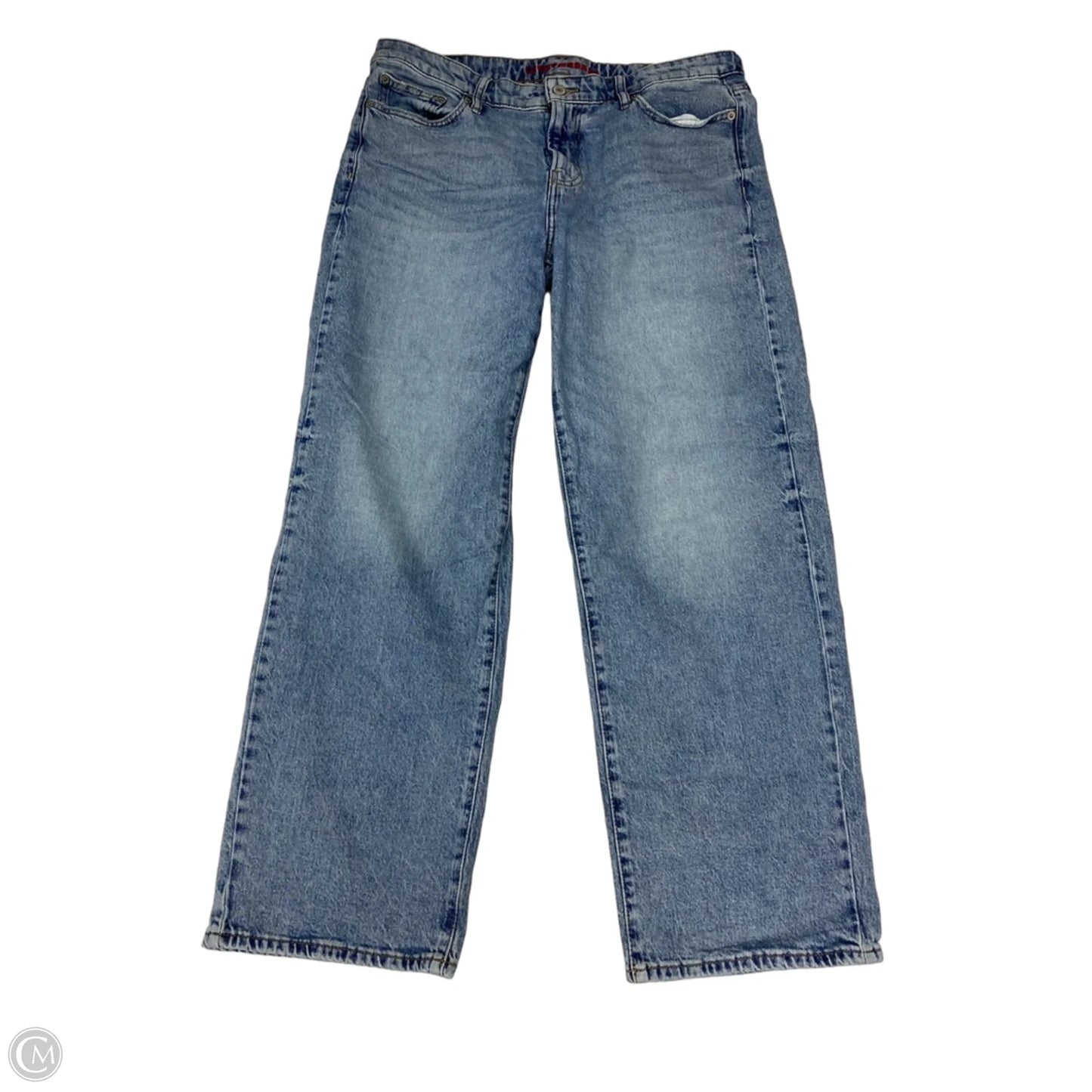 Jeans Wide Leg By Lucky Brand In Blue Denim, Size: 14