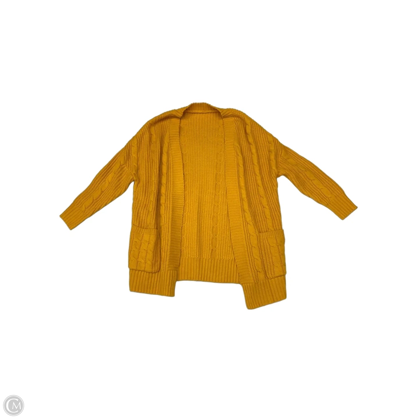 Sweater Cardigan By Clothes Mentor In Orange, Size: S