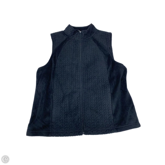 Vest Fleece By Croft And Barrow In Black, Size: Xlp