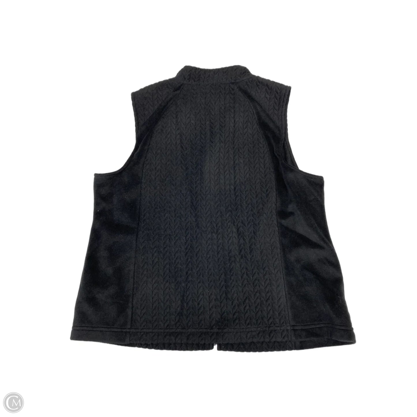 Vest Fleece By Croft And Barrow In Black, Size: Xlp
