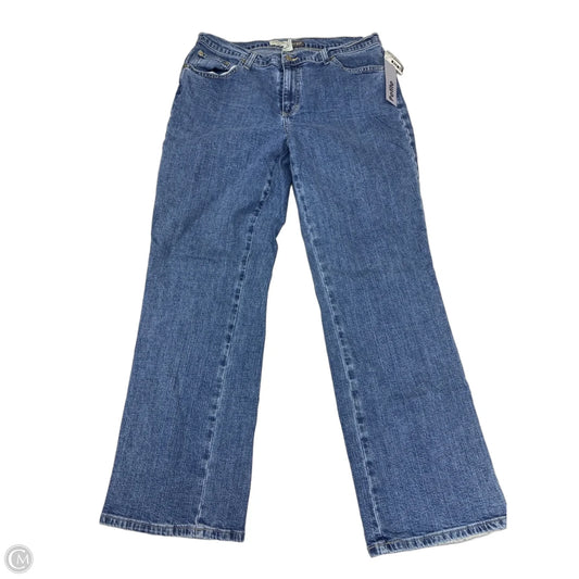 Jeans Straight By St Johns Bay In Blue Denim, Size: 16
