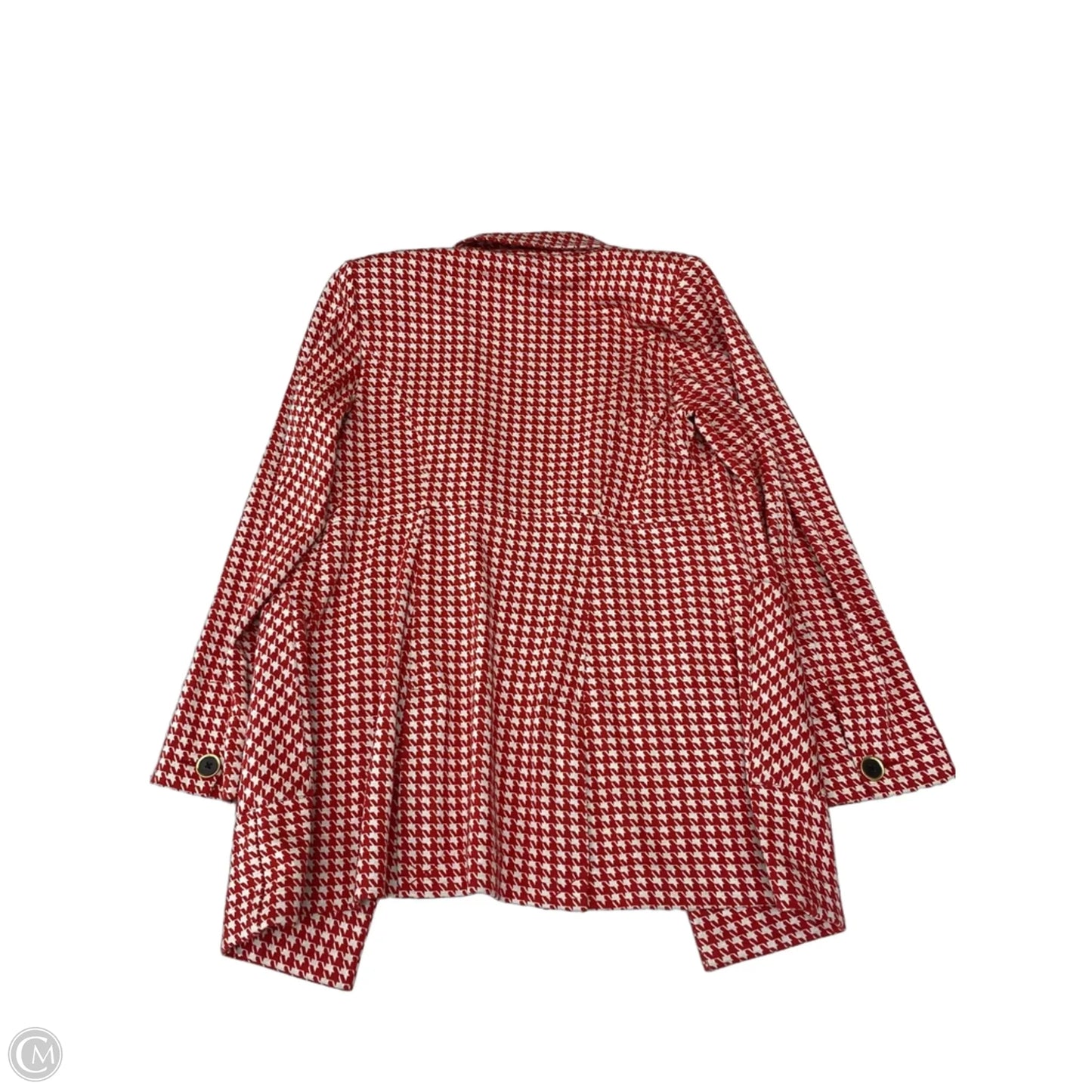 Coat Other By Cabi In Red & White, Size: S