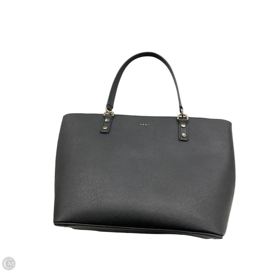 Tote Leather By Dkny, Size: Large