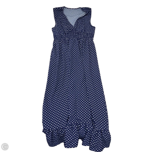 Dress Casual Maxi By Clothes Mentor In Polkadot Pattern, Size: 1x