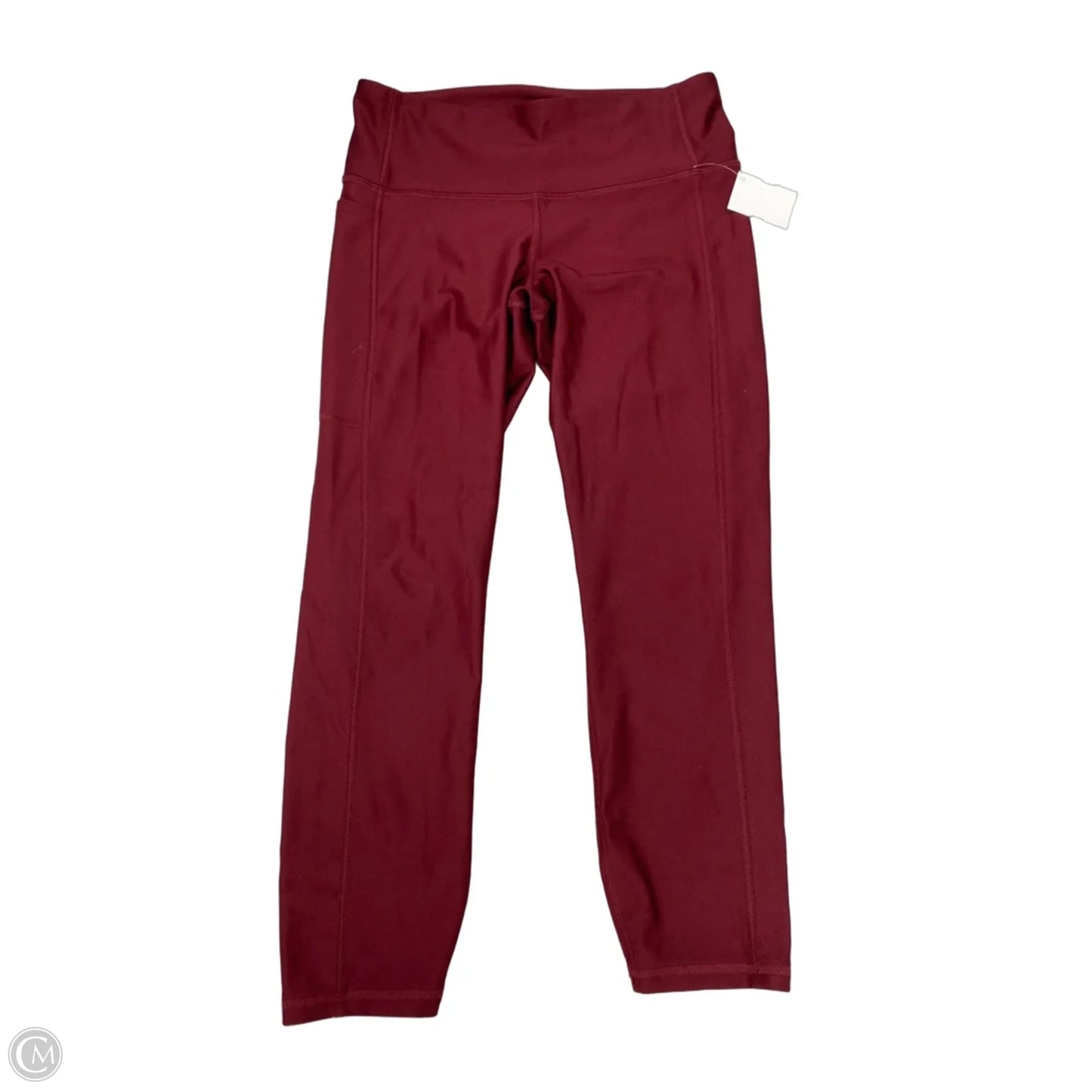 Athletic Leggings By Under Armour In Red, Size: M