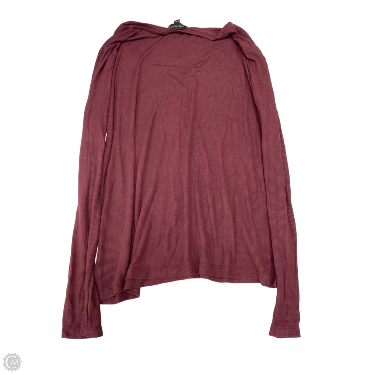 Top Long Sleeve By Banana Republic In Maroon, Size: L