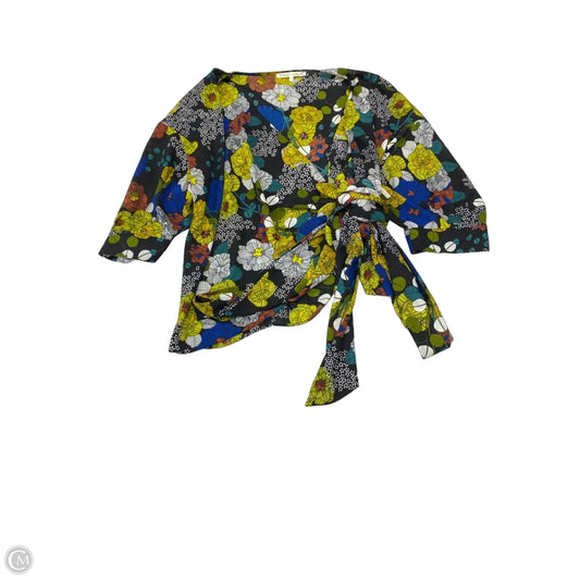 Blouse 3/4 Sleeve By Violet And Claire In Floral Print, Size: Xl