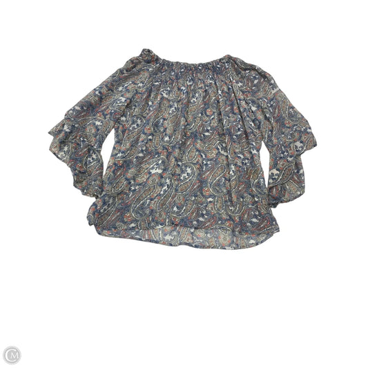 Blouse 3/4 Sleeve By Dressbarn In Paisley Print, Size: 2x