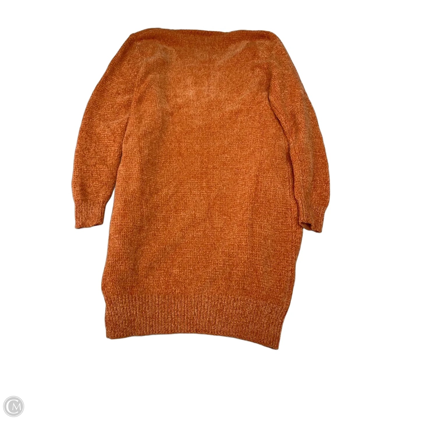 Sweater Cardigan By Simply Southern In Orange, Size: S