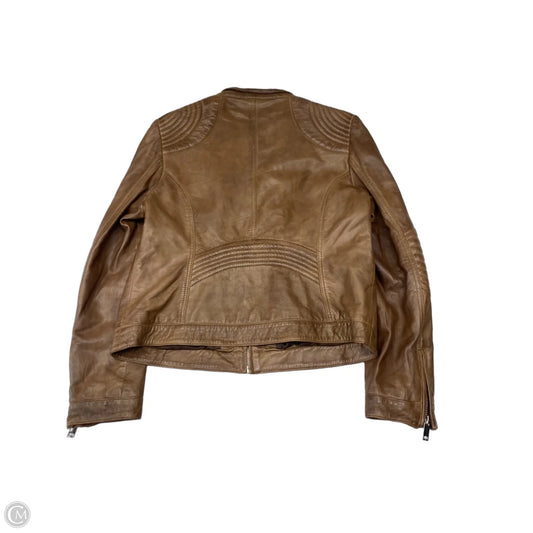 Jacket Leather By Black Rivet In Brown, Size: Xl