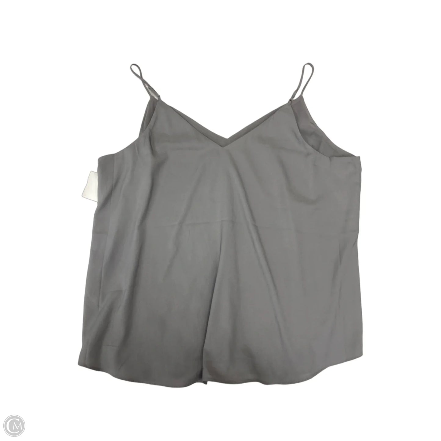 Blouse Sleeveless By Express In Grey, Size: Xl