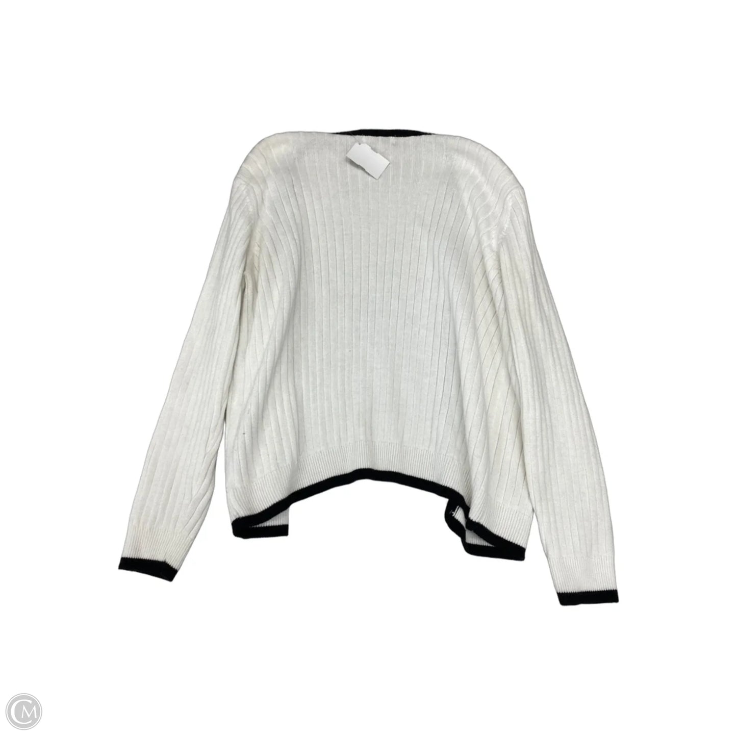 Cardigan By Jeanne Pierre In Black & White, Size: S