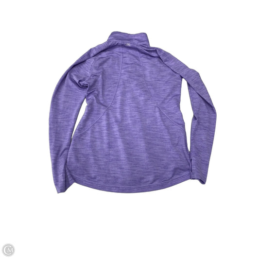 Athletic Top Long Sleeve Collar By Dsg Outerwear In Purple, Size: S