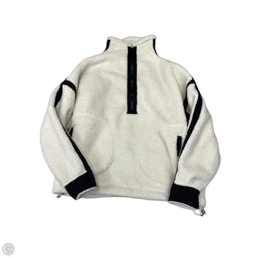 Jacket Fleece By Clothes Mentor In Ivory, Size: Xs