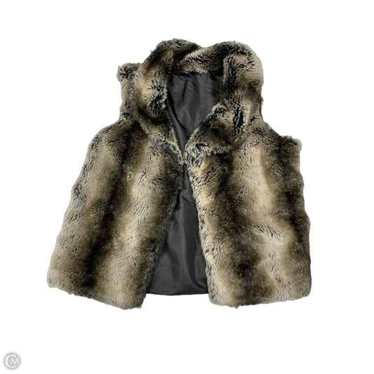 Vest Faux Fur & Sherpa By Cmc In Brown, Size: M