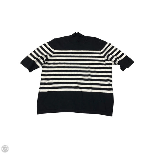 Top Short Sleeve By Philosophy In Striped Pattern, Size: Xl
