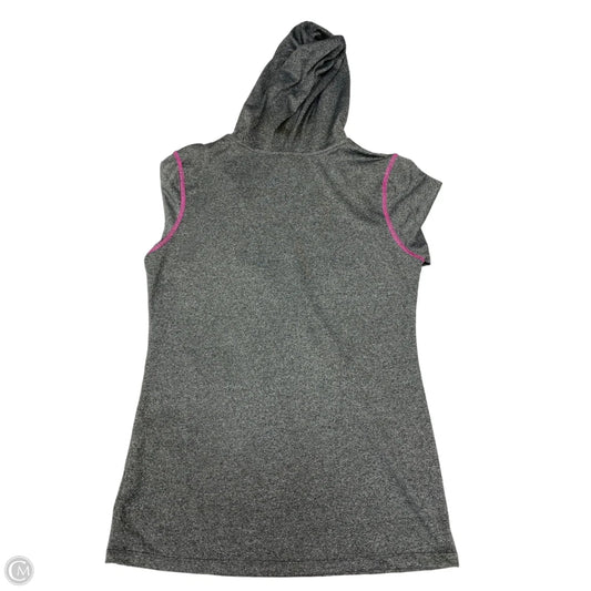 Athletic Top Long Sleeve Hoodie By Clothes Mentor In Grey, Size: S