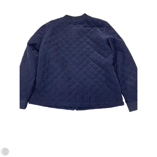 Jacket Puffer & Quilted By Christopher And Banks In Navy, Size: L