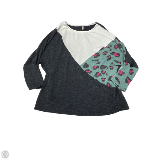 Top Long Sleeve By Emerald In Multi-colored, Size: 3x