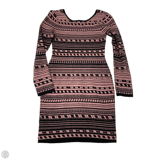 Dress Casual Midi By Say What In Black & Pink, Size: L