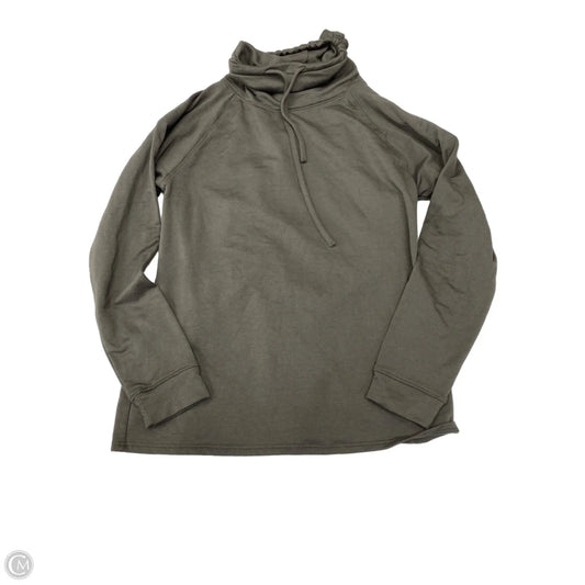 Athletic Top Long Sleeve Collar By 32 Degrees In Grey, Size: S