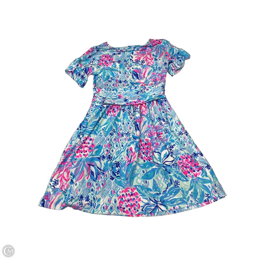 Dress Designer By Lilly Pulitzer In Blue & Pink, Size: M