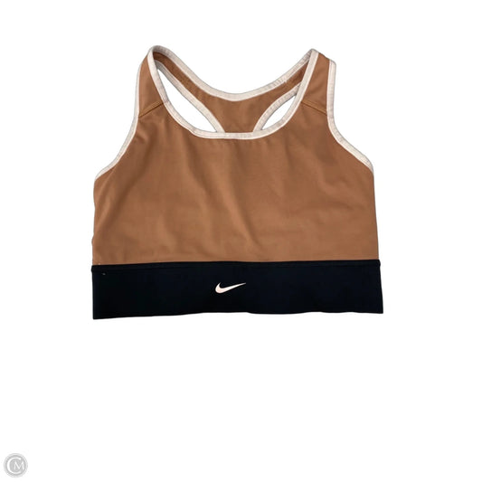 Athletic Bra By Nike Apparel In Beige, Size: Xl