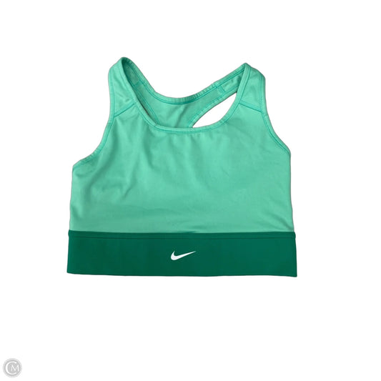 Athletic Bra By Nike Apparel In Green, Size: L