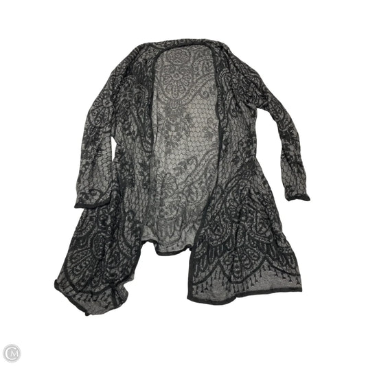 Cardigan By Roz And Ali In Black & Grey, Size: 2x
