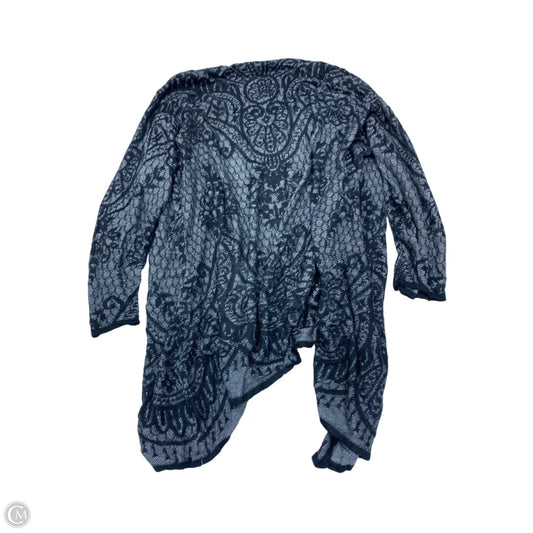 Cardigan By Roz And Ali In Black & Grey, Size: 2x