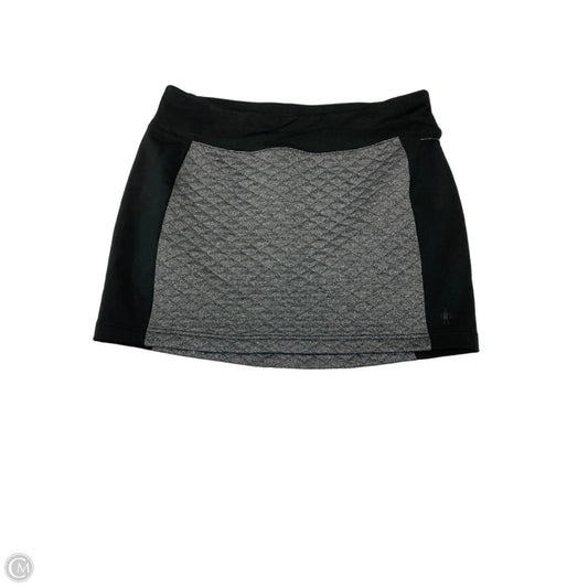 Skirt Mini & Short By Smartwool In Black & Grey, Size: 14