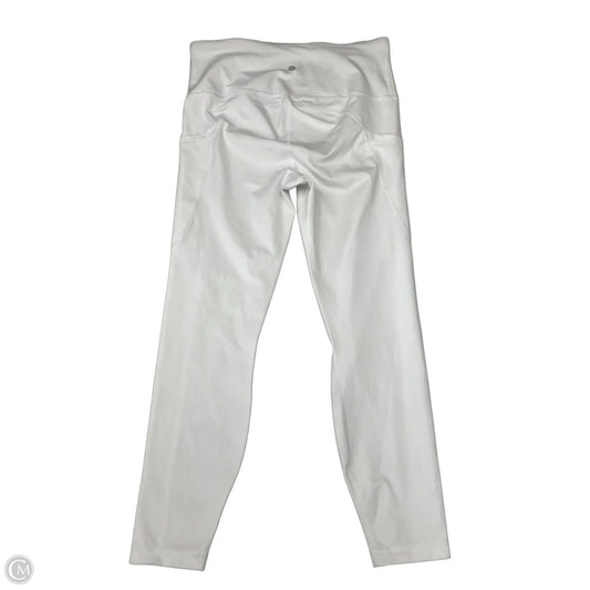 Athletic Leggings By Yogalicious In White, Size: L