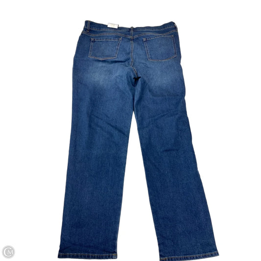 Jeans Straight By Style And Company In Blue Denim, Size: 18