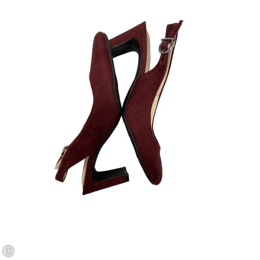 Shoes Heels Block By Life Stride In Maroon, Size: 7.5