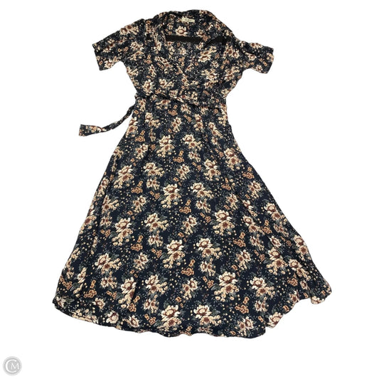 Dress Casual Maxi By Aura In Floral Print, Size: M