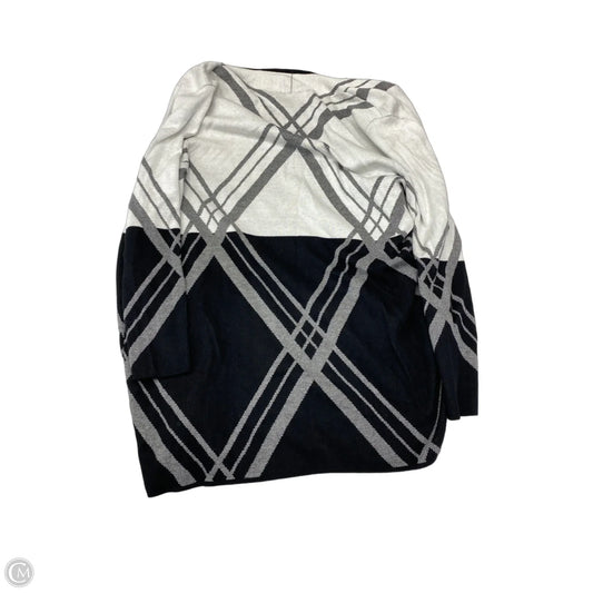 Cardigan By Jones Studio In Black & White, Size: 2x