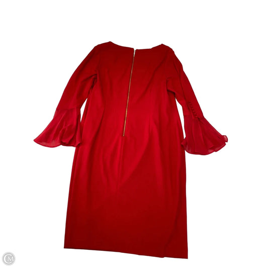 Dress Work By Calvin Klein In Red, Size: 1x